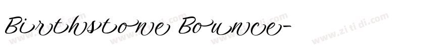 Birthstone Bounce字体转换